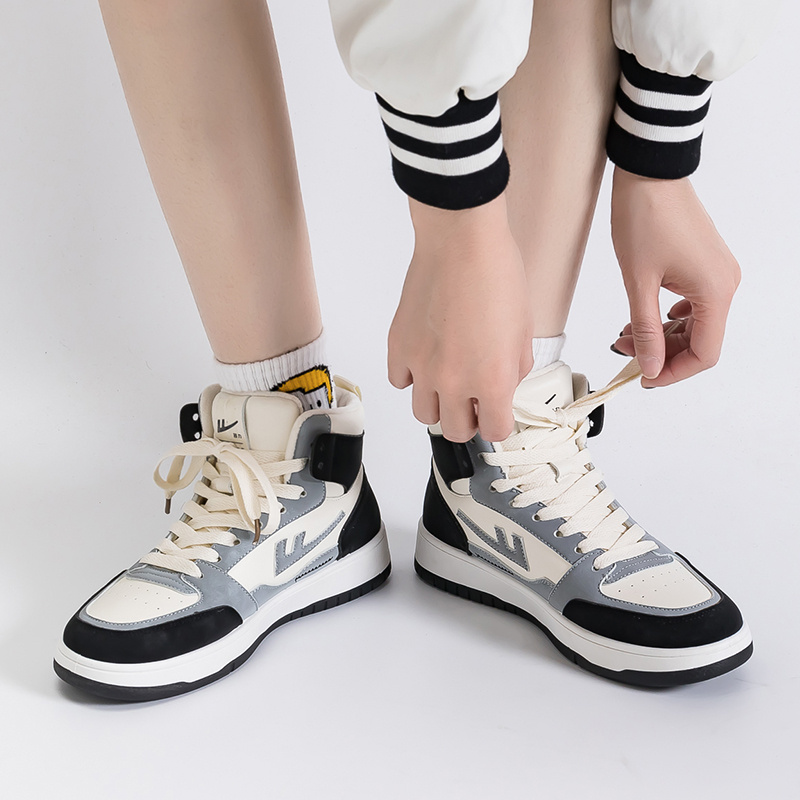 (W) Warrior High-Top 'Beige Grey Black' 圖 6