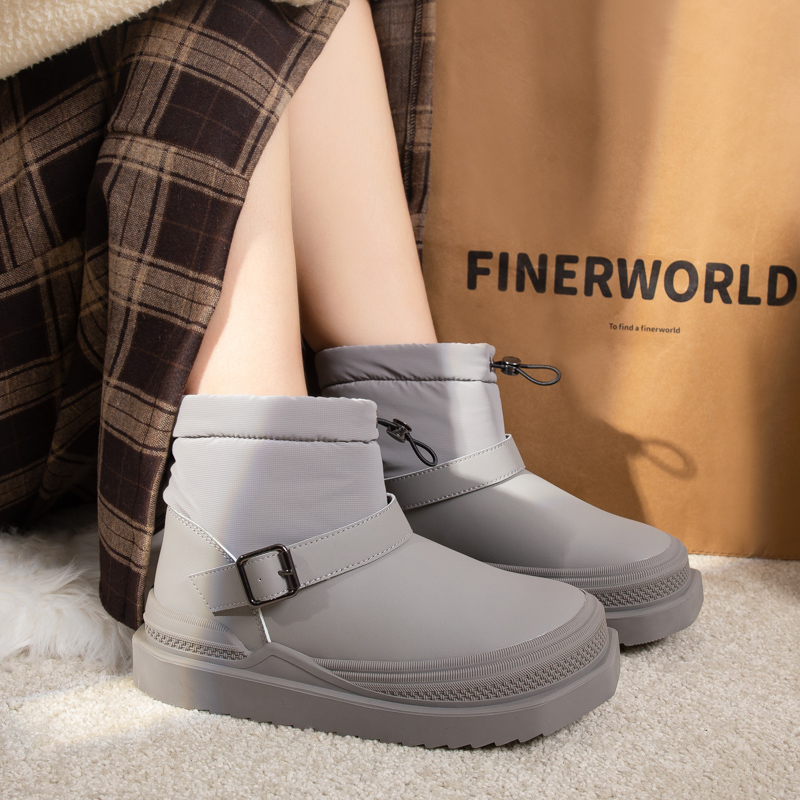 Shop (W) Warrior 高帮‘灰色加绒雪地靴’ WBN(JS)-102703