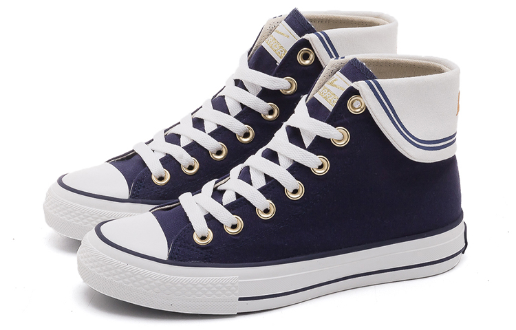 (W) Warrior High-Top Canvas 'Navy' 圖 3