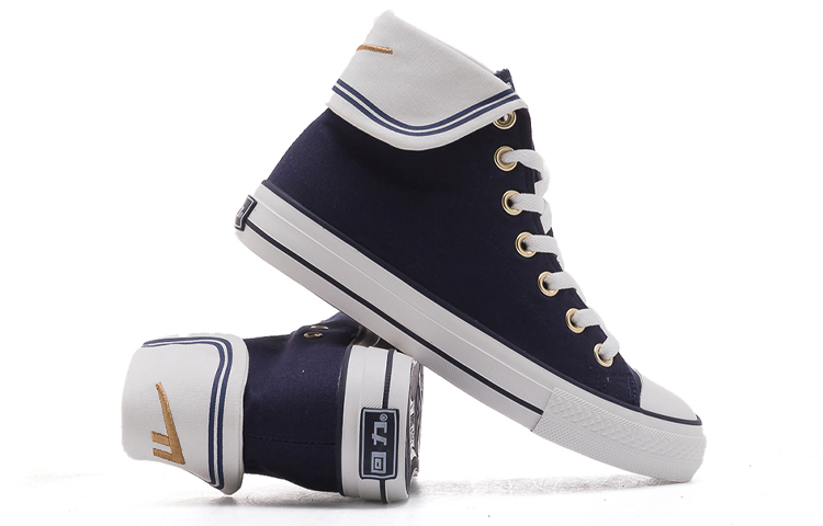 (W) Warrior High-Top Canvas 'Navy' 圖 4