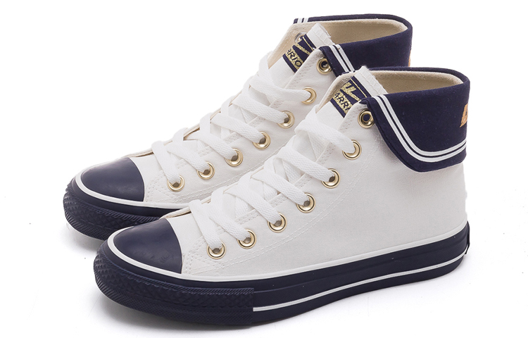 (W) Warrior High-Top Canvas 'Navy Style White Blue' 圖 3