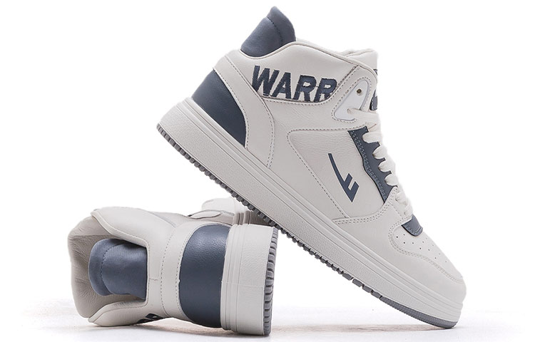 (W) Warrior High-Top Sneaker 'Beige Blue' 圖 4
