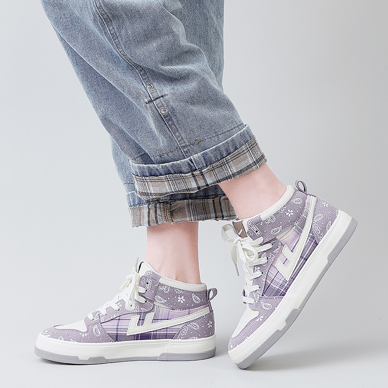 (W) Warrior High-Top Sneaker 'Beige Purple' 圖 11