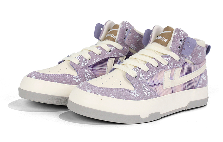(W) Warrior High-Top Sneaker 'Beige Purple' 圖 3