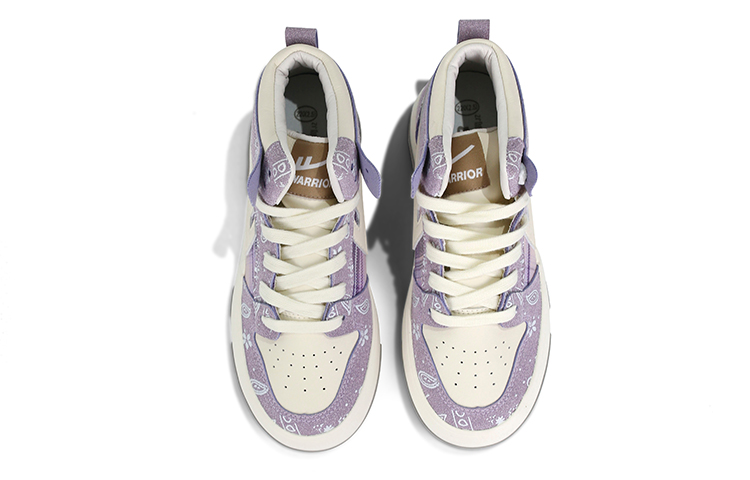 (W) Warrior High-Top Sneaker 'Beige Purple' 圖 4