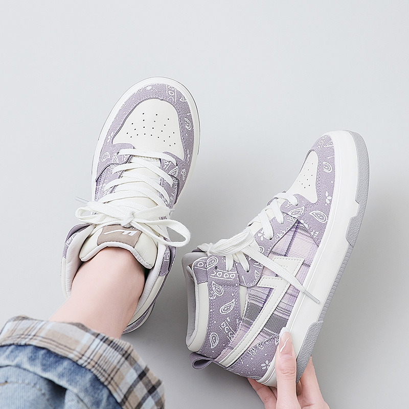 (W) Warrior High-Top Sneaker 'Beige Purple' 圖 9