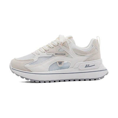 (W) Warrior Lifestyle Casual Sneakers 'White Grey'