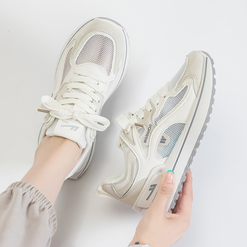 (W) Warrior Lifestyle Casual Sneakers 'White Grey' 圖 3