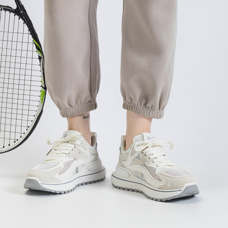 (W) Warrior Lifestyle Casual Sneakers 'White Grey' 圖 4