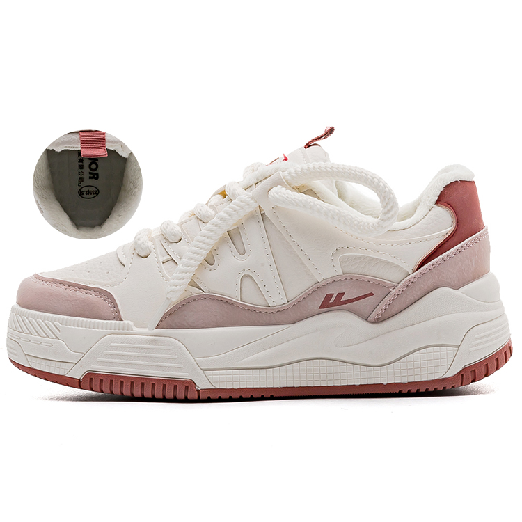 (W) Warrior Low-Top 'Faux Leather Velvet-Lined Warmth' 圖 12