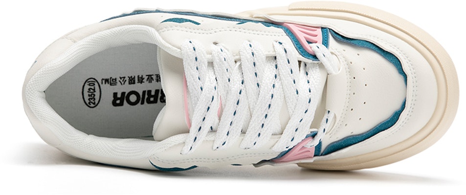 (W) Warrior Low-Top 'Blanco y Azul Bebé' WXY-E406MJ01 Shop (W) Warrior Low-Top 'Blanco y Azul Bebé' WXY-E406MJ01