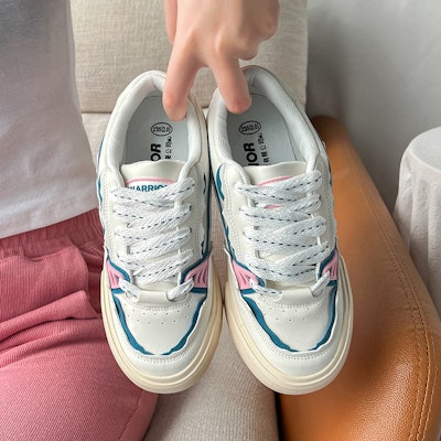 (W) Warrior Low-Top 'Blanco y Azul Bebé' WXY-E406MJ01 Cheap (W) Warrior Low-Top 'Blanco y Azul Bebé' WXY-E406MJ01