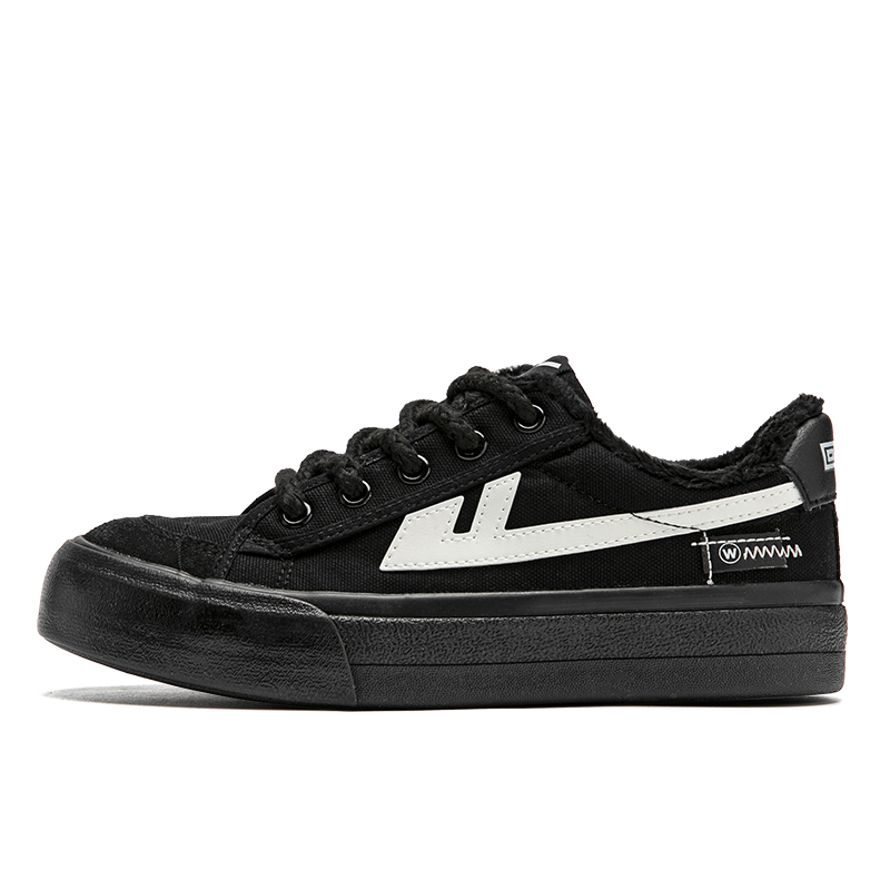 (Women) Warrior Low-Top Canvas 'Comfort Plus Black and White' WBX-221MJ03