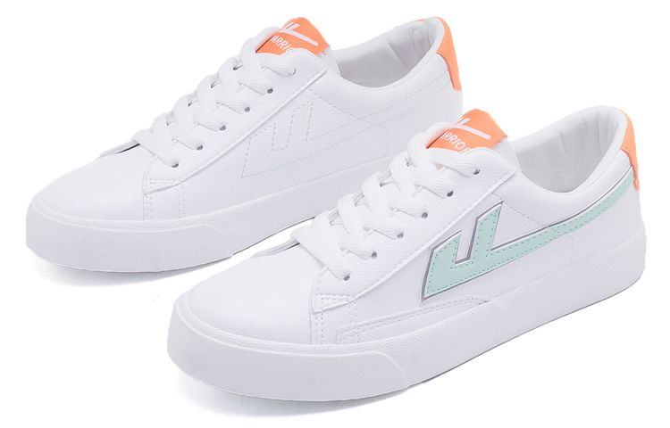 (W) Warrior Low-Top Casual Sneakers 'White Green' 圖 3