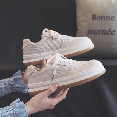 (Women) Warrior Low-Top Platform Sneaker 'Beige' WXY(S)-0451M01 Details for (Women) Warrior Low-Top Platform Sneaker 'Beige' WXY(S)-0451M01