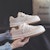 (W) Kasut Warrior Low-Top Platform 'Beige' WXY(S)-0451M01
