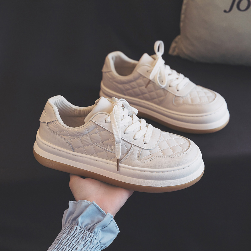 Sizing (W) Kasut Warrior Low-Top Platform 'Beige' WXY(S)-0451M01