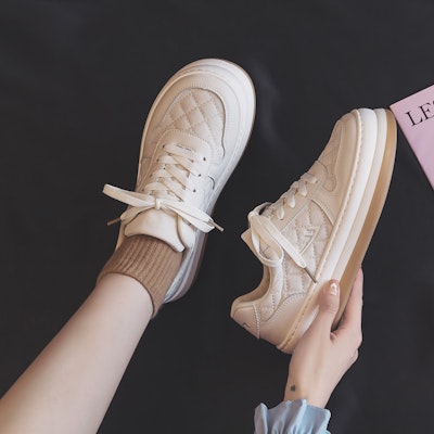 (Women) Warrior Low-Top Platform Sneaker 'Beige' WXY(S)-0451M01 2