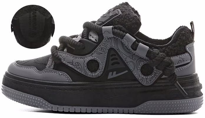 (W) Zapatillas Warrior Low-Top 'Suela Gruesa Algodón Caliente' WBX-322M 14