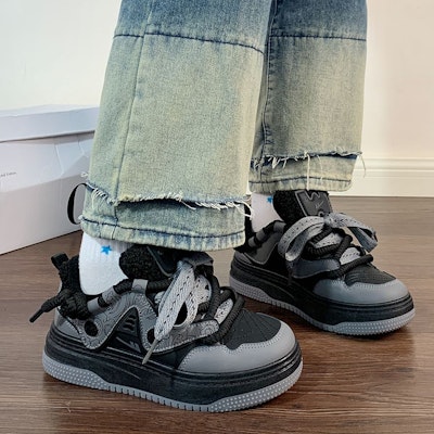 (W) Zapatillas Warrior Low-Top 'Suela Gruesa Algodón Caliente' WBX-322M 18