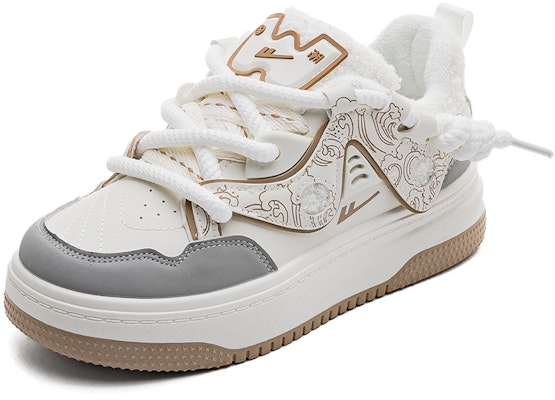 (W) Zapatillas Warrior Low-Top 'Suela Gruesa Algodón Caliente' WBX-322M 43