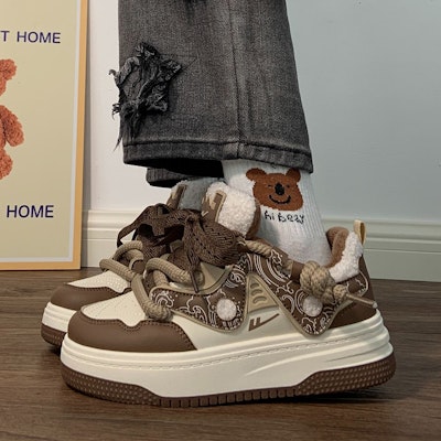 (W) Zapatillas Warrior Low-Top 'Suela Gruesa Algodón Caliente' WBX-322M Sizing (W) Zapatillas Warrior Low-Top 'Suela Gruesa Algodón Caliente' WBX-322M