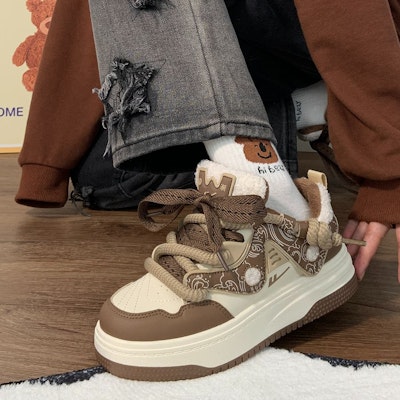 (W) Zapatillas Warrior Low-Top 'Suela Gruesa Algodón Caliente' WBX-322M Cheap (W) Zapatillas Warrior Low-Top 'Suela Gruesa Algodón Caliente' WBX-322M