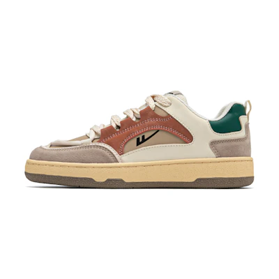 (W) Warrior Low-Top Sneakers 'Beige Orange Cross-Strap'