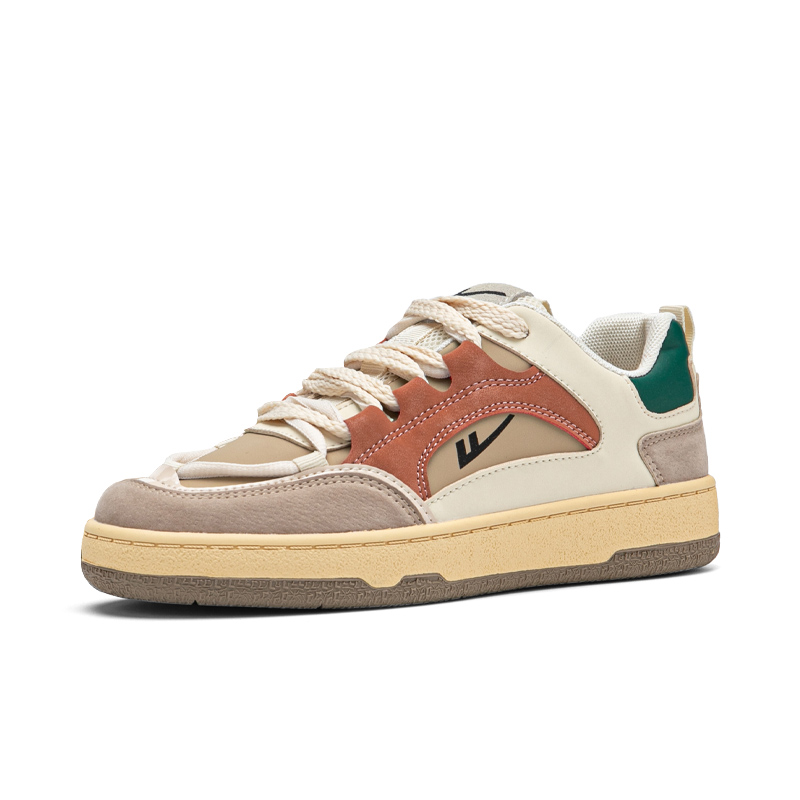 (W) Warrior Low-Top Sneakers 'Beige Orange Cross-Strap' 圖 3
