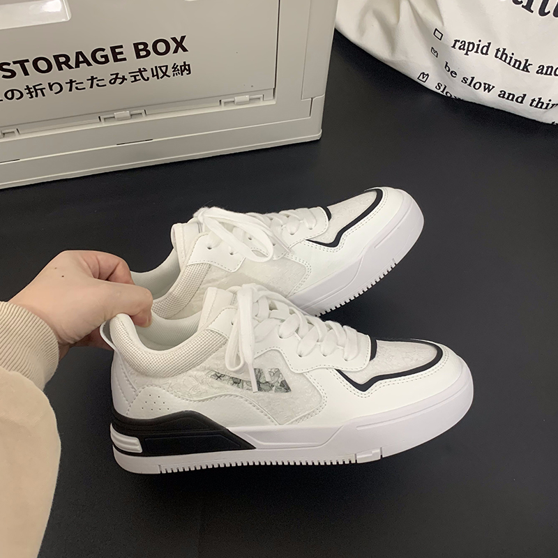 (W) Warrior Low-Top Sneakers 'Patchwork Black and White' 圖 11