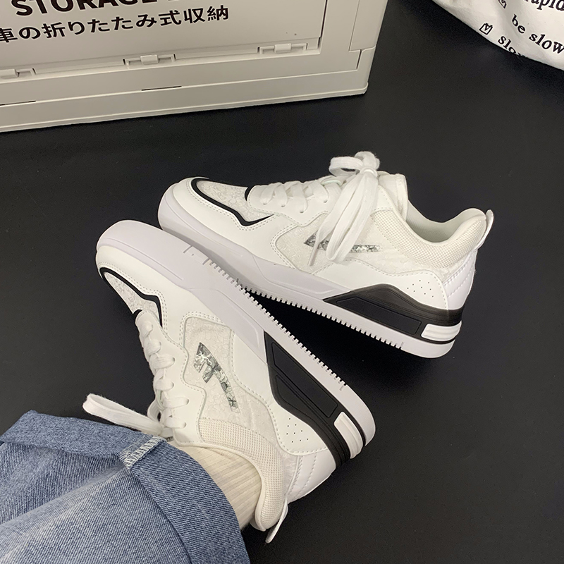 (W) Warrior Low-Top Sneakers 'Patchwork Black and White' 圖 9