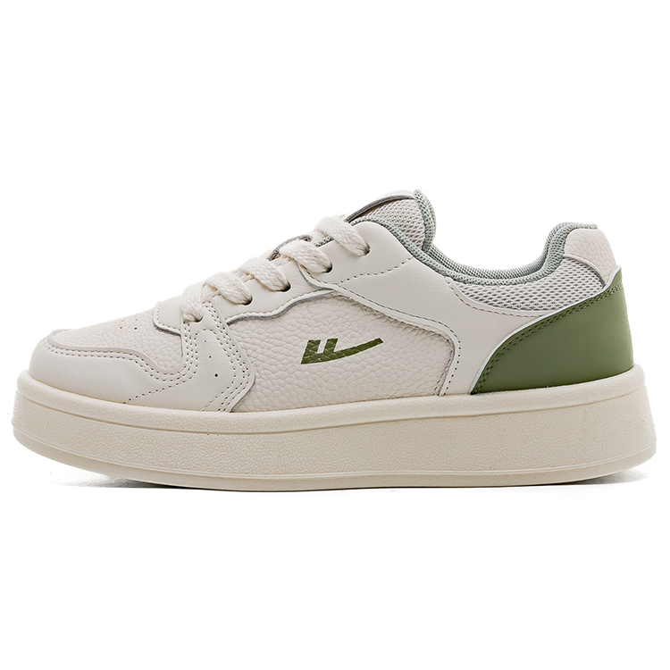 (Women) Warrior Low-Top Sneakers White Green - Stylish, Comfy & Lightweight Shoes. WXY(JS)-1345 Jade Green