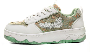 (Women) Warrior Low-Top White Green Skate Shoes - Breathable & Durable Casual Sneakers WXY(S)-3100N White Green (Women) Warrior Low-Top White Green Skate Shoes - Breathable & Durable Casual Sneakers WXY(S)-3100N White Green