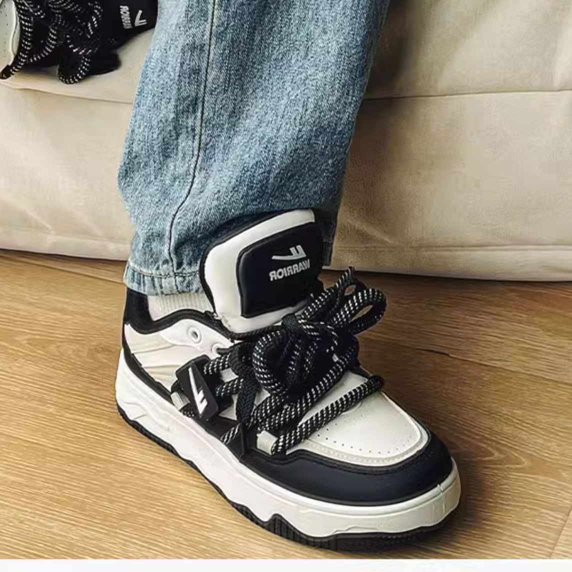 (W) Warrior Low 'Beige Black' 圖 5