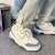(W) Warrior Low 'Kulit Sintetik Platform Putih' WXY(S)-3407L