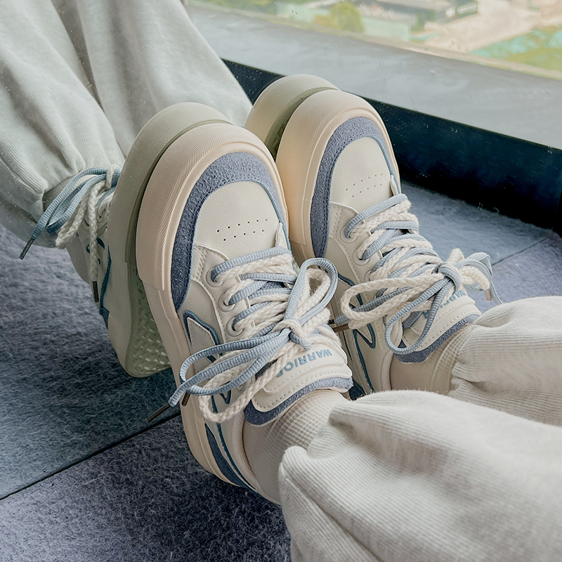 (W) Warrior Low Top 'Beige Deep Blue' 圖 8