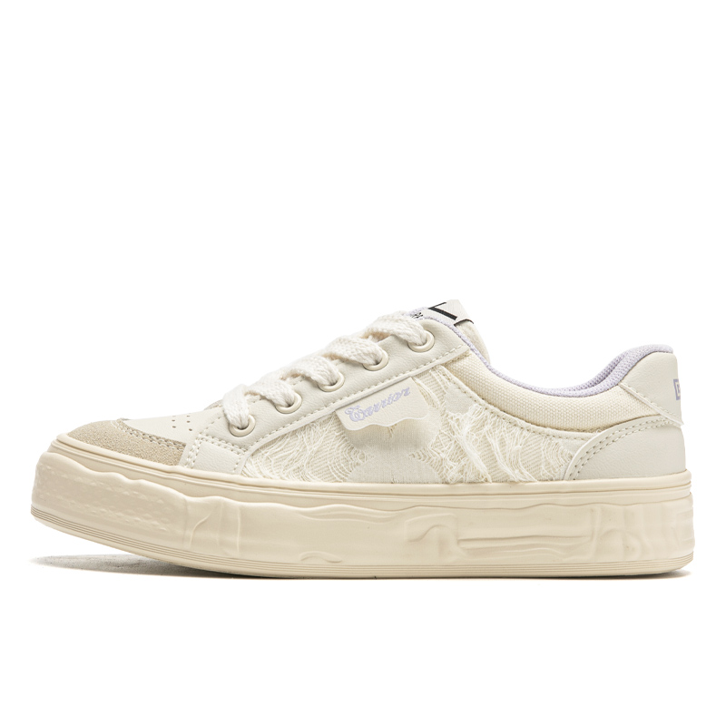 (W) Warrior Low Top 'Beige Purple'