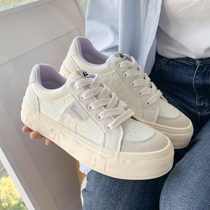 (W) Warrior Low Top 'Beige Purple' 圖 7