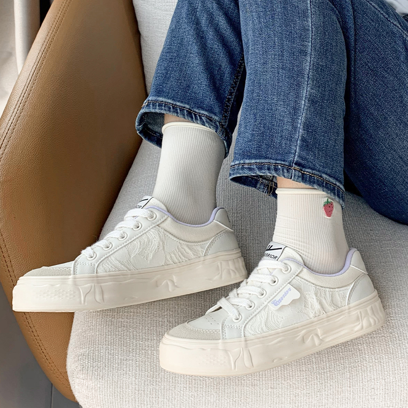 (W) Warrior Low Top 'Beige Purple' 圖 10