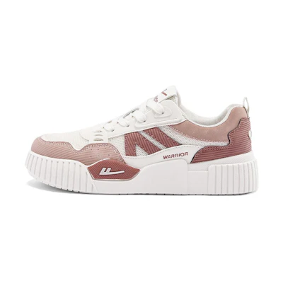 (W) Warrior Low Top 'Beige Red'