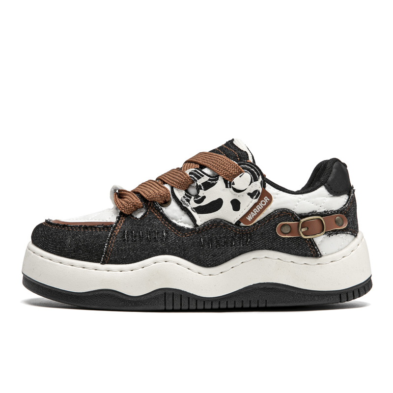 (W) Warrior Low Top 'Black Beige'