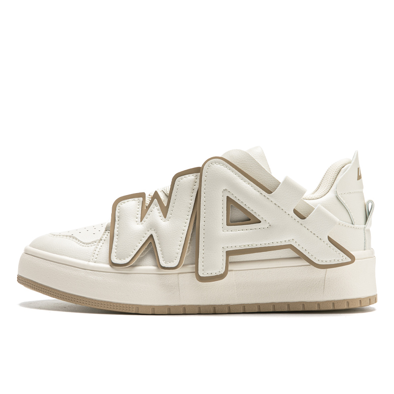 (Women) Warrior Low Top 'Letter Patchwork Hong Kong Style - Beige Khaki' WXY-F198MJ01