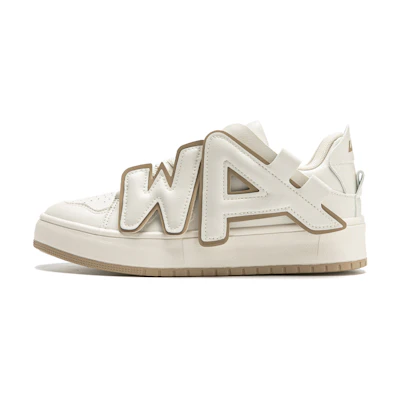 (W) Warrior Low Top 'Letter Patchwork Hong Kong Style - Beige Khaki'