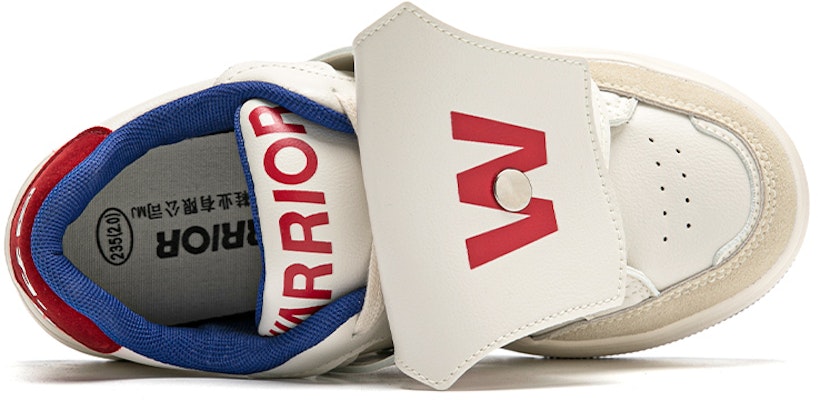 (W) Warrior Low Top 'Patchwork Campus Beige-Merah' WXY-F197MJ02 Shop (W) Warrior Low Top 'Patchwork Campus Beige-Merah' WXY-F197MJ02