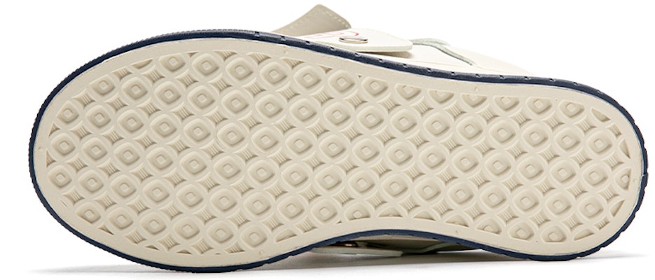 (W) Warrior Low Top 'Patchwork Campus Beige-Merah' WXY-F197MJ02 Details for (W) Warrior Low Top 'Patchwork Campus Beige-Merah' WXY-F197MJ02