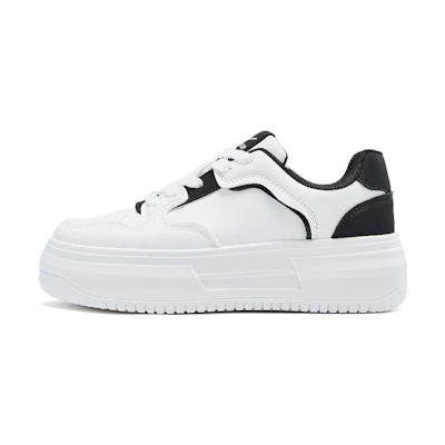 (W) Warrior Low Top 'White Black'