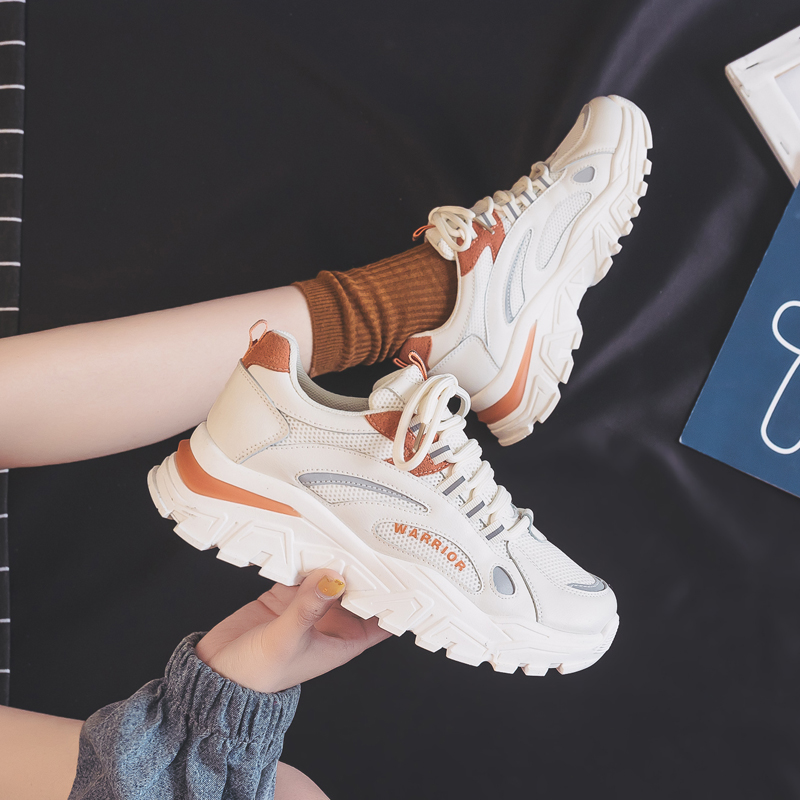 Sizing (W) Zapatillas Warrior Low Top Dad 'Beige Citrus'. WXY(S)-0003M02