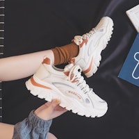 (W) Zapatillas Warrior Low Top Dad 'Beige Citrus'. WXY(S)-0003M02 Sizing (W) Zapatillas Warrior Low Top Dad 'Beige Citrus'. WXY(S)-0003M02