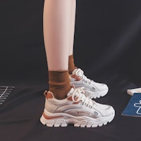 (W) Zapatillas Warrior Low Top Dad 'Beige Citrus'. WXY(S)-0003M02 2