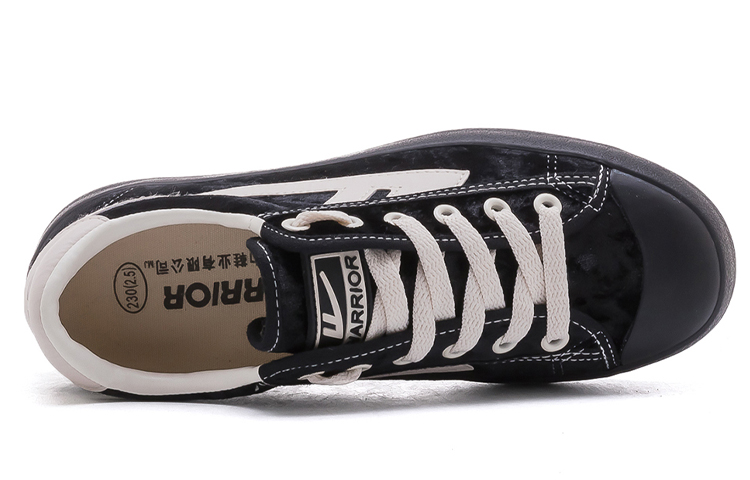 (W) Warrior Low Top Suede 'Black' 圖 4